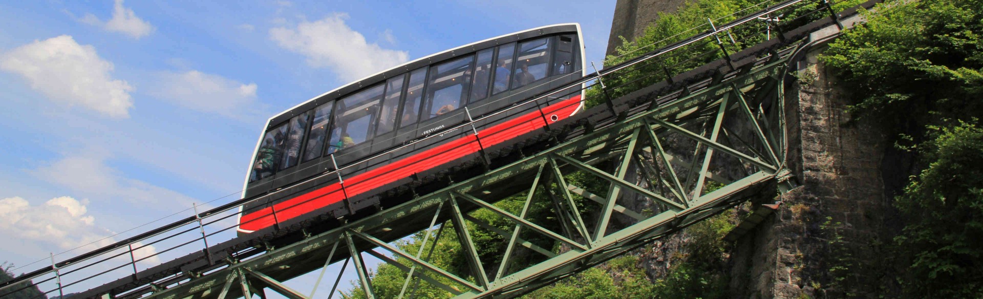 Festungsbahn fährt zur Festung Hohensalzburg