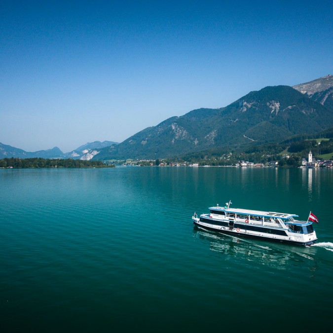 WolfgangseeSchifffahrt am Weg nach St. Wolfgang