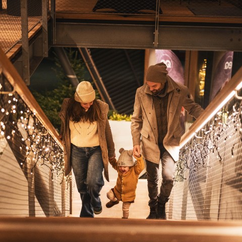 Brautpaaar geht Hand in Hand von Bord des Schafelraddampfers Kaiser Franz Josef. 