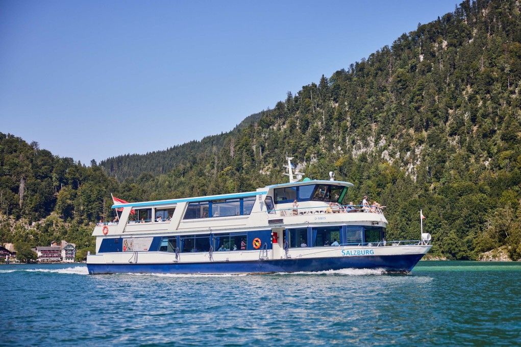 MS Salzburg der WolfgangseeSchifffahrt auf dem Wolfgangsee